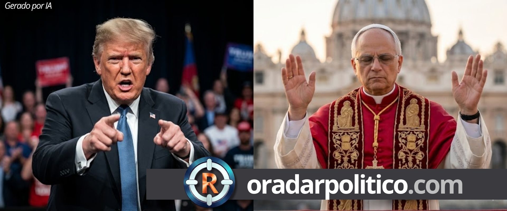 Trump ataca papa Leão XIV e gera crise com o Vaticano