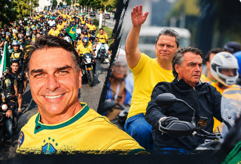 Como o pai em 2022, Flávio fará motociata em São José